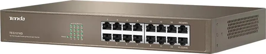 Коммутатор Tenda TEG1016D - Миниатюра 1