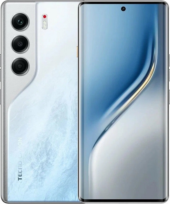 Смартфон Tecno Camon 40 Pro 5G 12/256Gb Glacier White - Миниатюра 1
