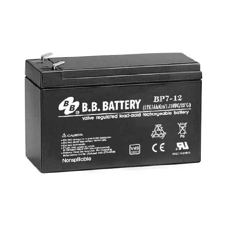 Батарея B.B. Battery серия BP, BP7-12, напряжение 12В, емкость 7Ач