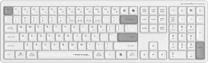 Клавиатура A4Tech Fstyler FBX55C White - Миниатюра 1
