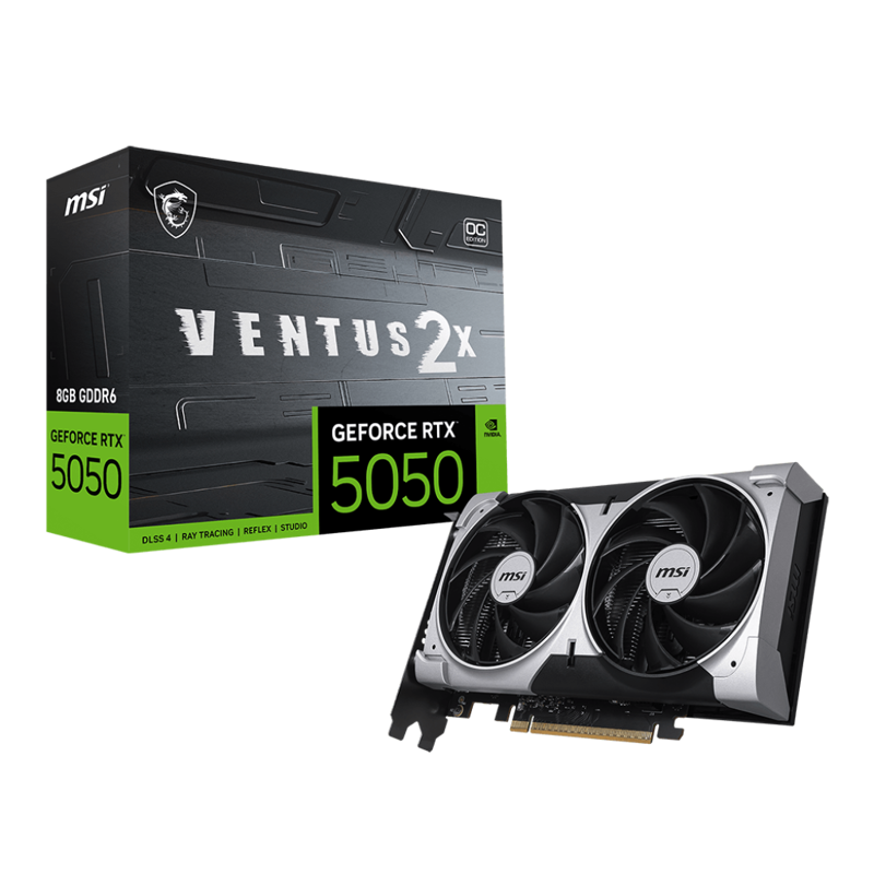 Видеокарта nVidia RTX 5050 MSI RTX 5050 8G VENTUS 2X OC