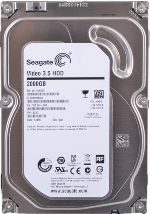 Жесткий диск 3.5" 2Тб Seagate Video - Миниатюра 1