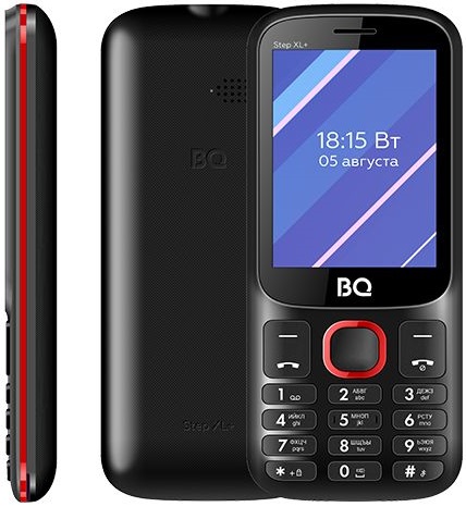 Мобильный телефон BQ Step XL+ Black Red - Миниатюра 1