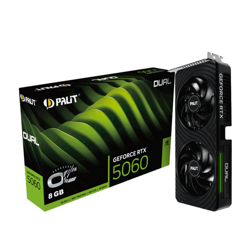 Видеокарта PALIT PA-RTX5060 DUAL OC 8GB PALIT - Миниатюра 1