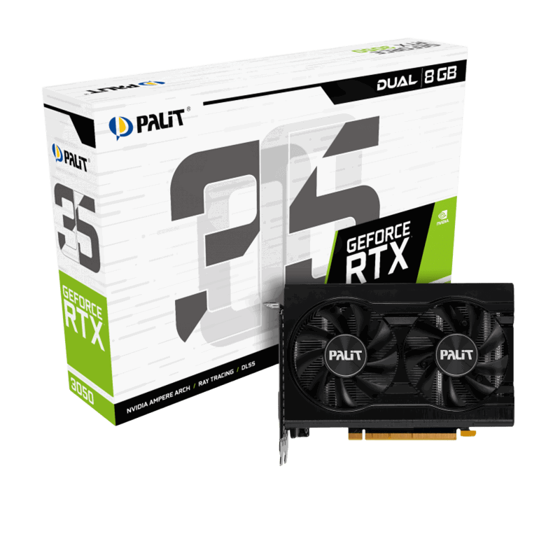 Видеокарта PALIT PA-RTX3050 DUAL 8GB V1 PALIT - Миниатюра 1