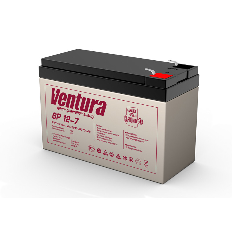 Батарея Ventura серия GP, GP12-7, напряжение  12B, емкость 7Ач