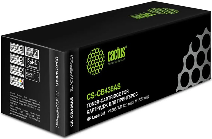 Картридж лазерный Cactus CS-CB436AS - Миниатюра 1