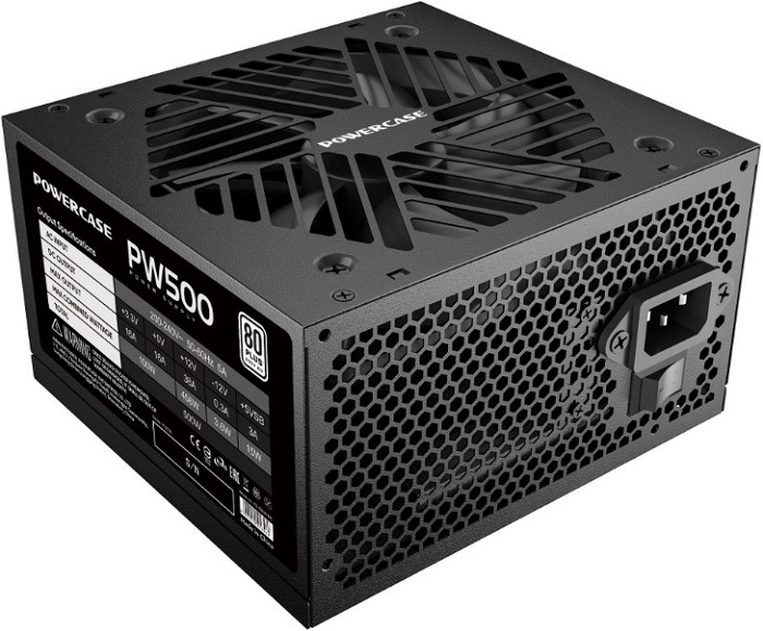 Блок питания 500 Вт Powercase PW500 - Миниатюра 1