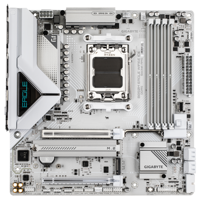 Материнская плата GIGABYTE B850M EAGLE WF6E ICE - Миниатюра 1