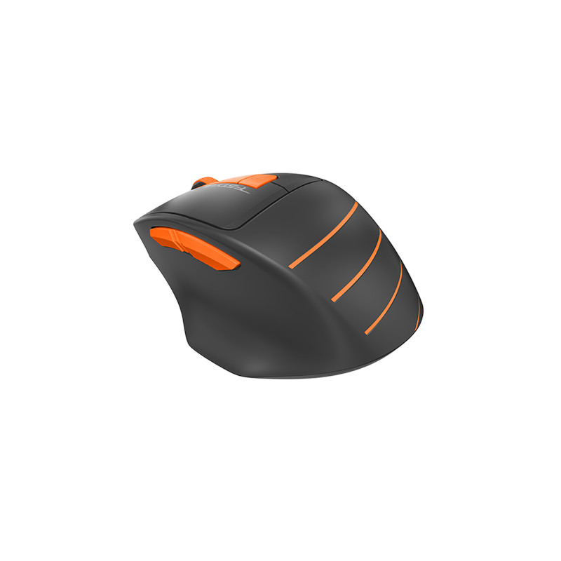 Мышь A4Tech Fstyler FG30S серый/оранжевый оптич. 2000dpi silent беспров. USB 6but - Миниатюра 1