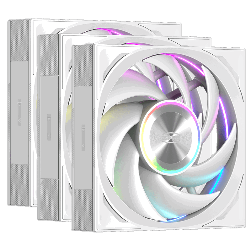 Кулер для корпуса Cooler PCCooler F7 X120 ARGB WH 3IN1 - Миниатюра 1