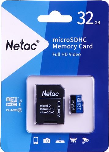Карта памяти microSDHC  32 ГБ Netac P500