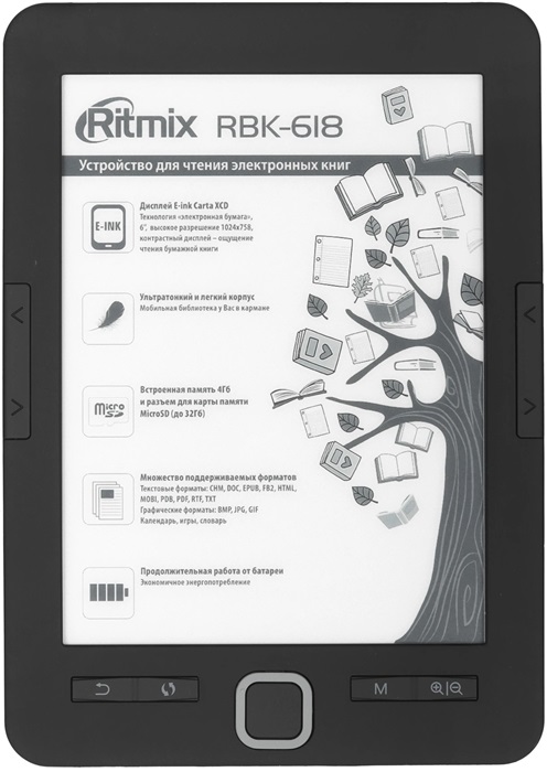 Электронная книга Ritmix RBK-618 - Миниатюра 1