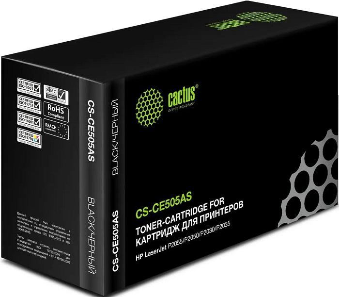 Картридж лазерный Cactus CS-CE505AS - Миниатюра 1