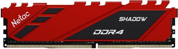 Оперативная память DDR4 8Гб Netac Shadow C19 Red - Миниатюра 1