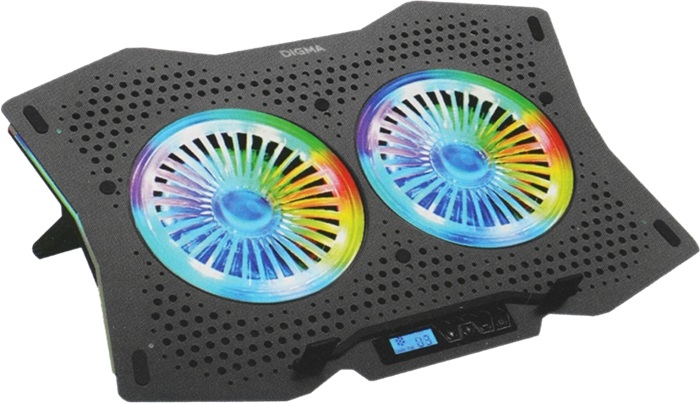 Система охлаждения для ноутбука Digma D-NCP180-2X110RGB - Миниатюра 1