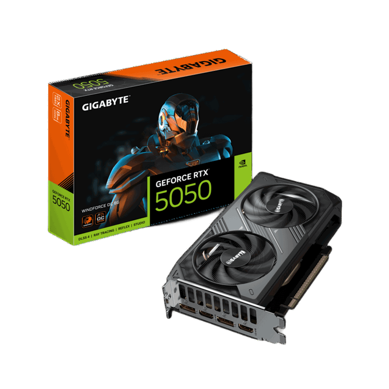 Видеокарта GIGABYTE GV-N5050WF2OC-8GD - Миниатюра 1