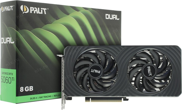 Видеокарта nVidia RTX 5060Ti Palit Dual 8G - Миниатюра 1