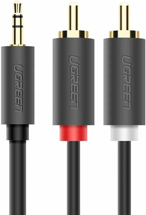 Кабель аудио jack 3.5/2xRCA Ugreen AV102 - Миниатюра 1