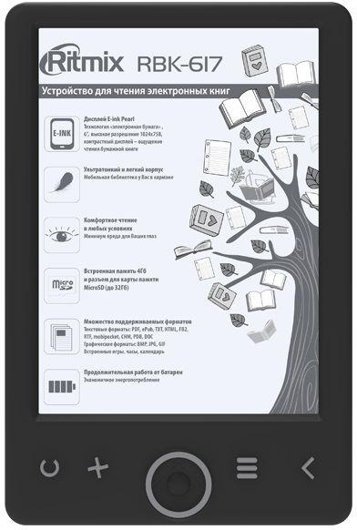 Электронная книга Ritmix RBK-617 - Миниатюра 1