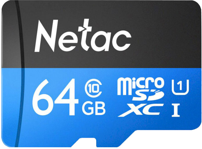 Карта памяти microSDXC  64 ГБ Netac P500