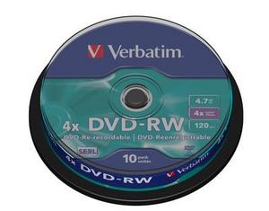 Диск DVD-RW Verbatim Matt Silver