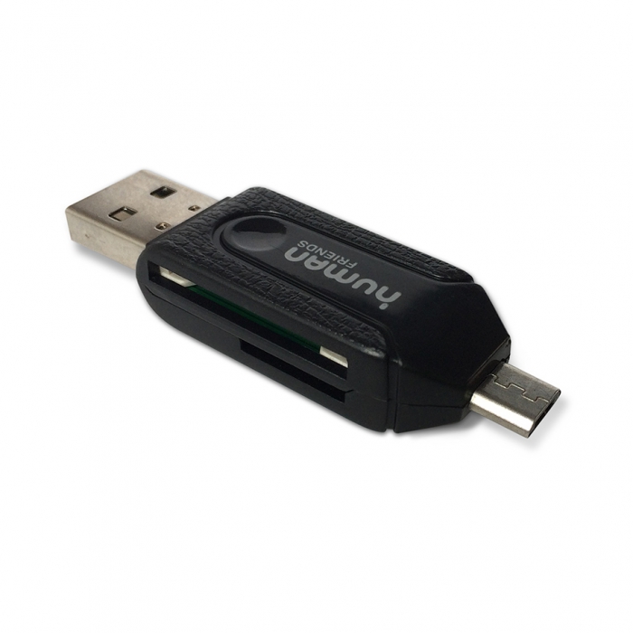 Карт-ридер OTG Human Friends Crosser Black - Миниатюра 1