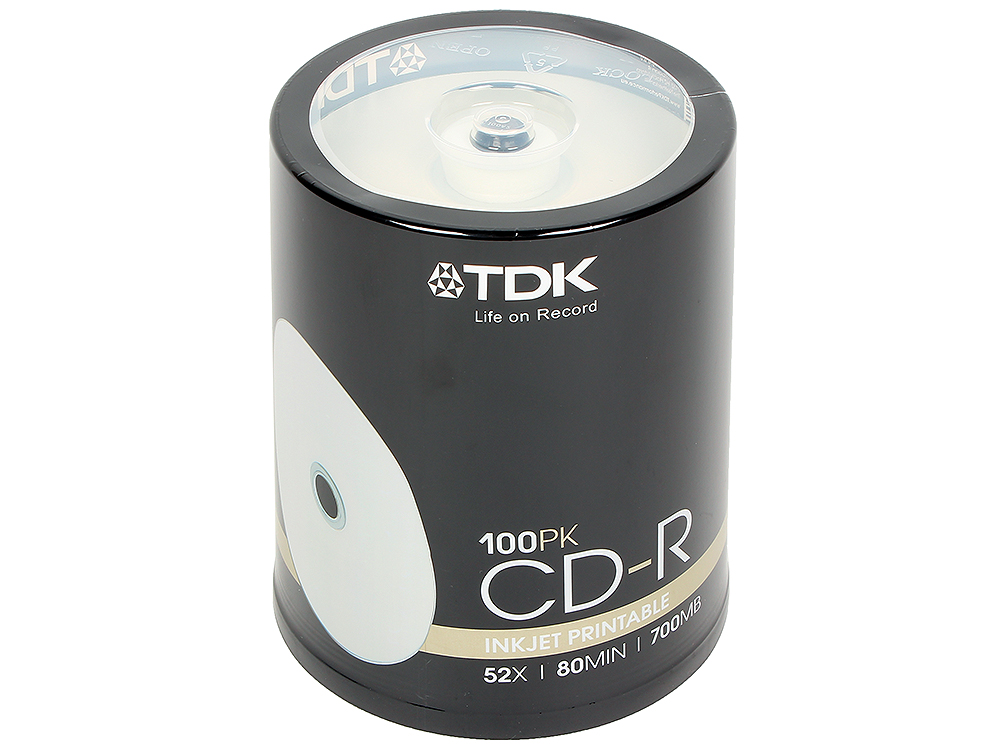 Диск CD-R TDK Cake Box Printable - Миниатюра 1