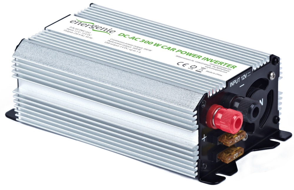 Автомобильный инвертор 300 Вт Energenie EG-PWC-032 - Миниатюра 1