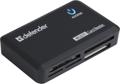 Карт-ридер USB Defender Optimus (83501); microSD,SD,M2,MS,MMC,TF,CF;