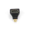 Переходник HDMI-microHDMI Cablexpert (A-HDMI-FDML); 19F/19M; чёрный;