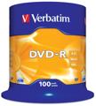 Диск DVD-R Verbatim Matt Silver (43549);