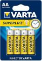 Батарейка AA Varta SUPER LIFE (02006101414);