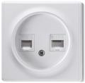 Розетка RJ-45 OneKeyElectro (1E20901300); 2 портa