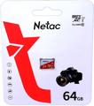 Карта памяти microSDXC 64 ГБ Netac
