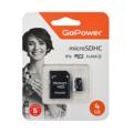 Карта памяти microSD GoPower 4GB Class10