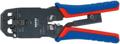 Обжимной инструмент Knipex KN-975112; RJ-11/12/45; синий/красный