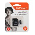 Карта памяти microSD GoPower 32GB Class10