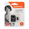 Карта памяти microSD GoPower 8GB Class10
