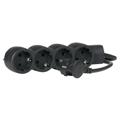 Удлинитель 4X2К+З 3м черный Legrand 695028