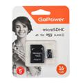 Карта памяти microSD GoPower 16GB Class10