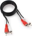 Кабель аудио 2xRCA/2xRCA Cablexpert CCA-2R2R-1.8M-N; 1.8