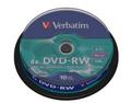 Диск DVD-RW Verbatim Matt Silver (43552);